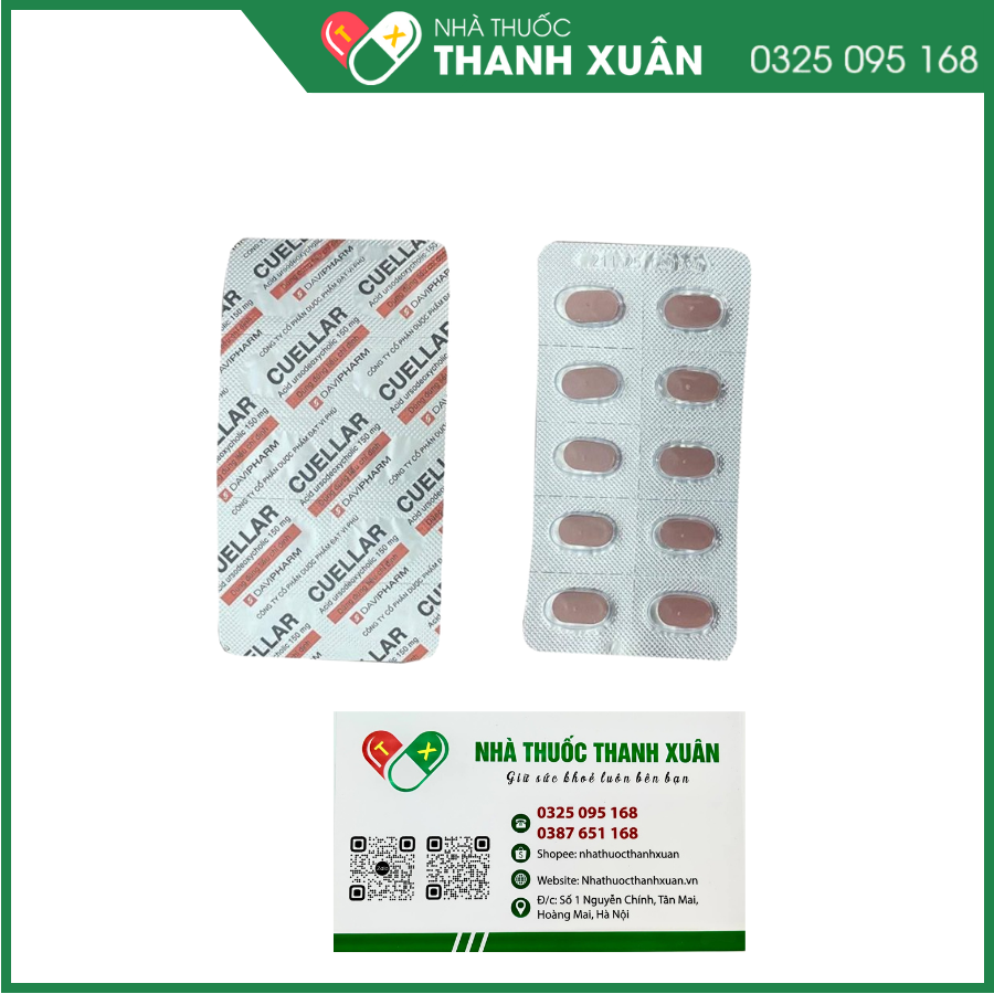 Cuellar 150 mg trị sỏi mật